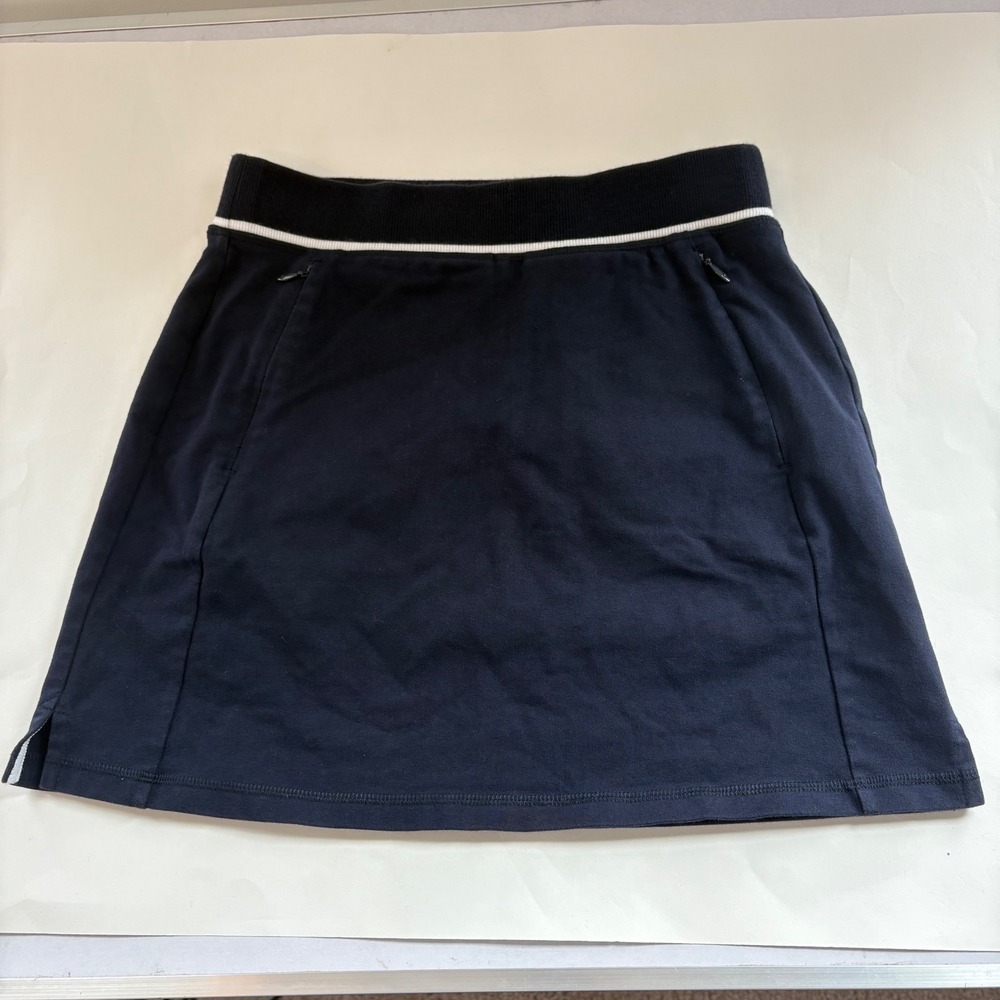 T‎ by Talbots Skort Size P (Small) Skirt w 2 Pockets Tennis Golf Navy Blue
